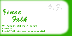 vince falk business card